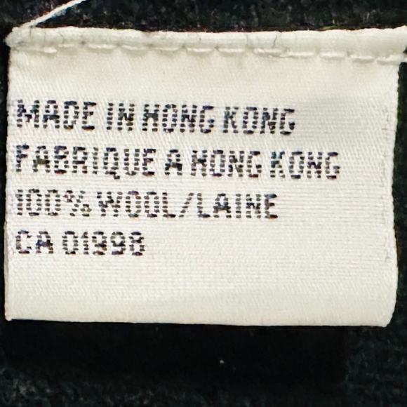 Cleo | Women’s 100% Wool Long Cardigan Coat Long Sleeve Gray and Black - Picture 9 of 9